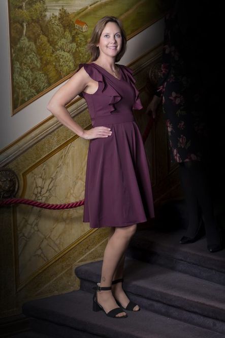 Hovedbilde Heartmaker Utsvingt kjole, Anny Burgunder
